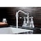 Anzzi Edge Centerset 2-Handle Mid-Arc Bathroom Faucet in Polished Chrome L-AZ033 - alternate 2